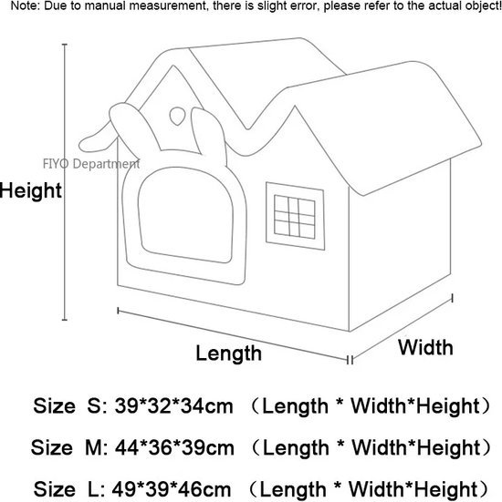 Groothandel Opvouwbaar Kattenhuis Ademend Hondenbed Huisdier Winter Warm Huis Al