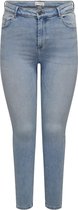 ONLY CARMAKOMA CARWILLY REG SKINNY DNM ANA573 NOOS Dames Jeans - Light Blue Denim