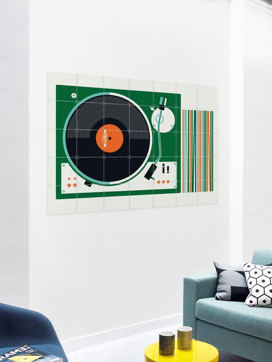 IXXI Record Player - Décoration murale - Vintage - 140 x 100 cm