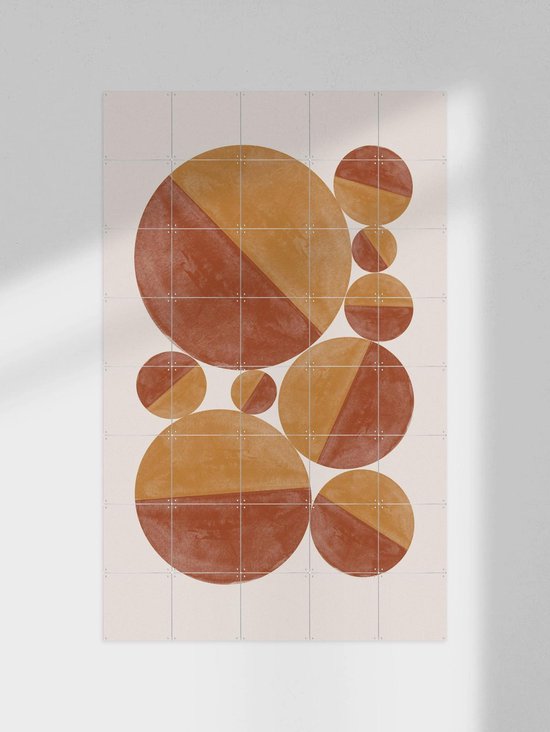 IXXI Burnt Orange Bols - Décoration murale - Abstrait - 80 x 60 cm