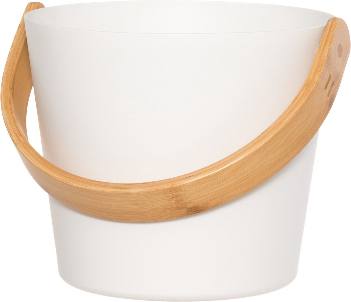 Goedkoopste Rento aluminium sauna emmer (5 liter) met handvat - Wit