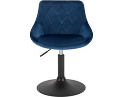 Luxe Barkruk - Donkergrijs - Velvet - Industrial Design - Set van 2 - In Hoogte Verstelbaar