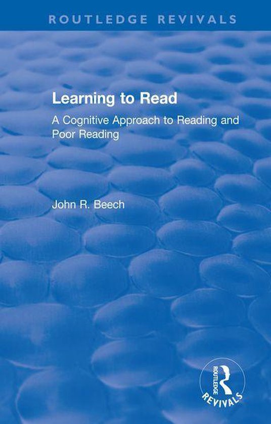 Routledge Revivals - Learning to Read - cover