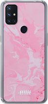 6F hoesje - geschikt voor OnePlus Nord N10 5G -  Transparant TPU Case - Pink Sync #ffffff