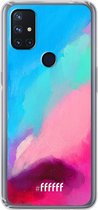 6F hoesje - geschikt voor OnePlus Nord N10 5G -  Transparant TPU Case - Abstract Hues #ffffff