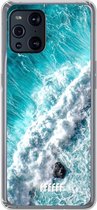 6F hoesje - geschikt voor OPPO Find X3 Pro -  Transparant TPU Case - Perfect to Surf #ffffff