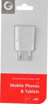 Grab 'n Go 220V USB head (excl USB cable) met 1 USB poort- 1 Amp - wit