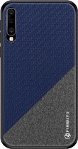 PINWUYO Honors Series schokbestendige pc + TPU beschermhoes voor Galaxy A70 (blauw)