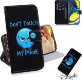 Schilderen Patroon Gekleurde Tekening Horizontale Leren Flip Case met Houder & Kaartsleuven & Portemonnee voor Galaxy A80 / A90 (Anger)