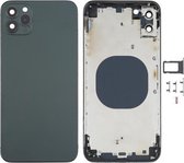 Behuizingsdeksel achterkant met uiterlijk imitatie van iP12 Pro Max voor iPhone XS Max (zwart)