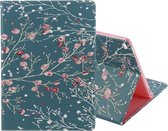 Voor iPad Pro 12.9 2018 Gekleurd tekeningpatroon Horizontaal Flip PU-lederen hoes met houder & kaartsleuven & portemonnee & slaap- / wekfunctie (abrikozenboom)