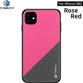 PINWUYO Honors Series schokbestendige pc + TPU beschermhoes voor iPhone 11 (rood)
