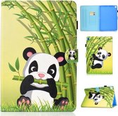 Voor iPad 10.2 inch Gekleurde Tekening Horizontale Flip Leren Case met Houder & Kaartsleuven & Pen Slot & Slaap / Wekfunctie (Panda)