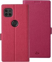 Voor Motorola Moto G 5G ViLi K-serie schokbestendig TPU + PU lederen magnetische gesp horizontale flip case met kaartsleuven & portemonnee & houder (rose rood)