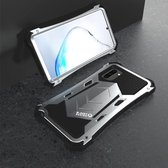 Voor Samsung Galaxy Note 10 R-JUST schokbestendig stofdicht metalen pantser beschermhoes (zilver)
