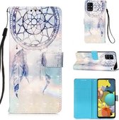 Voor Galaxy A71 5G 3D Schilderen Horizontale Flip Leren Case met Houder & Kaartsleuf & Lanyard (Fantasie Windgong)