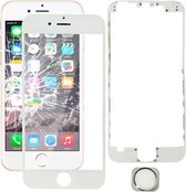 3-in-1 voor iPhone 6 (Home-knop + LCD-frame + buitenste glazen lens van voorscherm), geen ondersteuning voor vingerafdrukidentificatie (wit)