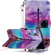Magisch 3D Helder Gekleurd Tekening Patroon Horizontale Flip PU Leren Case met Houder & Kaartsleuven & Portemonnee & Fotolijst voor Huawei P30 (Iron Tower)