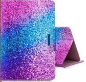 Voor 10 inch Tablet PC Universele Gekleurde Tekening Horizontale Flip PU Lederen Case met Houder & Kaartsleuven (regenboog Zand)