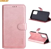 Voor Samsung Galaxy A72 5G ENKAY Hat-Prince horizontale flip PU lederen tas met houder & kaartsleuven en portemonnee (roze)