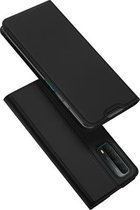 Voor Huawei P Smart (2021) DUX DUCIS Skin Pro Series Horizontale Flip PU + TPU lederen tas met houder en kaartsleuven (zwart)