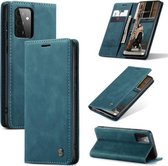 Voor Samsung Galaxy A72 5G CaseMe 013 Multifunctionele horizontale flip lederen tas met houder & kaartsleuf & portemonnee (blauw)