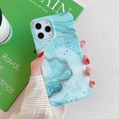 Voor iPhone 12 Pro Max Marble Pattern Soft TPU beschermhoes (Sea Wave Marble)