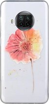Voor Xiaomi Mi 10T Lite Gekleurd tekeningpatroon Transparant TPU beschermhoes (bloem)