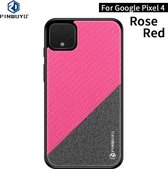 Voor Google Pixel4 PINWUYO Rong-serie schokbestendige pc + TPU + beschermhoes van chemische vezeldoek (rood)