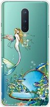 Voor OnePlus 8 schokbestendig geverfd transparant TPU beschermhoes (zeemeermin)