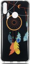 Feather Wind Chime Pattern Noctilucent TPU Soft Case voor Huawei Y7 Pro (2019)