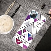 Voor Samsung Galaxy F62 / M62 driehoekige marmeren patroon TPU beschermhoes (SJ-3)