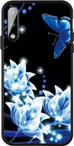 Voor Huawei P40 Lite E Pattern Printing Embossment TPU Mobile Case (Orchid Butterfly)