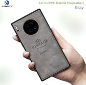 Voor Huawei Mate 30 Pro 5G (Leer) PINWUYO Zun Serie PC + TPU + Huid Waterdicht Anti-val All-inclusive beschermhoes (grijs)
