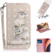 Voor iPhone 12 Pro Max 3D Gekleurde Tekening Horizontale Leren Flip Case met Houder & Kaartsleuven & Portemonnee & Lanyard (Eekhoorns)