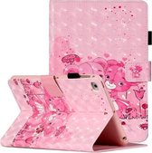 Voor iPad Mini 5/4/3/2/1 3D Patroon Horizontale Flip Leren Case met Kaartsleuven & Houder & Slaap / Wekfunctie (Beer)