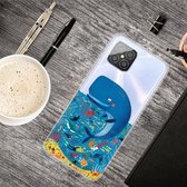Voor Huawei Nova 8 SE Gekleurde Tekening Clear TPU Beschermhoesjes (Walvis Zeebodem)