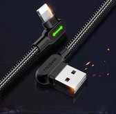 MCDODO 2A USB naar 8-pins snellaadgegevenskabel, lengte: 0,5 m (zwart)