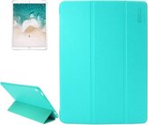 ENKAY voor iPad Pro 10,5 inch Lambskin Texture + Silicone Bottom Case Horizontale Flip Leather Case met Three-fold Holder & Sleep Function (Green)