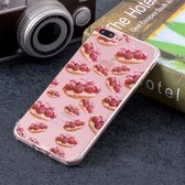 Zachte TPU-hoes met aardbeientaartpatroon voor iPhone 8 Plus en 7 Plus