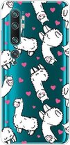 Voor Xiaomi CC9 Pro Lucency Painted TPU beschermhoes (Alpaca)
