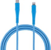 MOMAX 1,2 m 3A Type-C / USB-C naar 8-pins PD gevlochten snellaadkabel (blauw)
