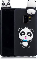 Voor Galaxy S9 3D Cartoon Pattern Shockproof TPU beschermhoes (Blue Bow Panda)