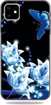 Patroonafdruk Reliëf TPU mobiel hoesje voor iPhone 11 Pro (orchideeënvlinder)