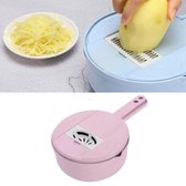 Let op type!! 15 in 1 aardappel Shredder slicer Spiralizer plantaardige Cutter Chopper dicer ei separator/Grinder rasp met zeef (roze)