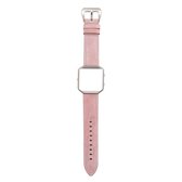 Voor Fitbit Blaze Fresh Style lederen vervangende horlogeband (roze)
