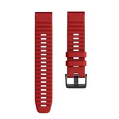 Voor Garmin Fenix 6X 26mm Smart Watch Quick Release Silicon Polsband Horlogeband (rood)