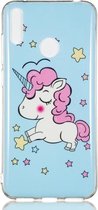 Star Unicorn Pattern Noctilucent TPU Soft Case voor Huawei Enjoy 9