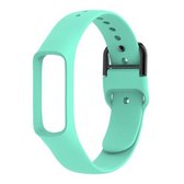 Smart Watch Pure Color siliconen polsband horlogeband voor Galaxy Fit-e (mintgroen)