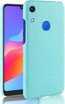 Schokbestendig Crocodile Texture PC + PU-hoesje voor Huawei Honor 8A (groen)